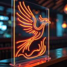 Load image into Gallery viewer, Phoenix Neon Sign, Firebird neon sign, Rising mythical bird neon sign