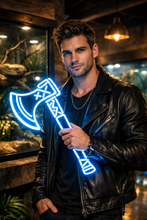 Load image into Gallery viewer, Lumberjack axe neon sign, Viking hatchet neon sign, Tomahawk neon sign