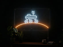 Load image into Gallery viewer, Mars rover neon sign, Red planet rover neon sign, Martian rover neon sign