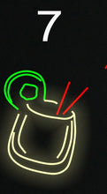 Load image into Gallery viewer, Cocktails neon sign,Cocktails bar neon sign,Martini Glass neon light,Cocktails wall decor,Wine Glass led light,Bar wall decor,Bar neon sign