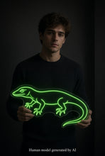 Load image into Gallery viewer, Monitor Lizard Neon Sign, Lizard Neon Sign, Reptile Neon Sign Green