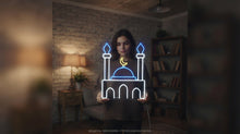 Load image into Gallery viewer, Mosque Neon Sign, Masjid Neon Sign, Islamic Mosque Neon Sign