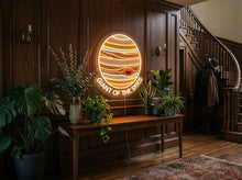 Load image into Gallery viewer, Giant of the Skies neon sign, Jupiter planet neon sign, Gas giant neon sign