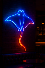Load image into Gallery viewer, Stingray Neon Sign, Manta Ray Neon Sign, Sea Ray Neon Sign, Ocean Ray Neon Sign