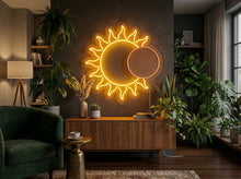 Load image into Gallery viewer, Venus and Sun neon sign, Venus planet neon sign, Solar transit neon sign