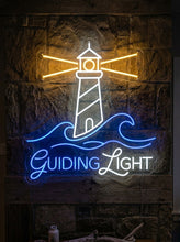 Load image into Gallery viewer, Guiding Light Neon Sign, Lighthouse Neon Sign, Beacon Light Neon Sign