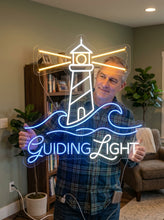 Load image into Gallery viewer, Guiding Light Neon Sign, Lighthouse Neon Sign, Beacon Light Neon Sign