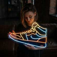 Load image into Gallery viewer, High Top Sneakers Neon Sign, High Top Shoes Neon Sign, Streetwear Sneaker Neon Sign