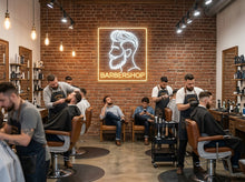 Load image into Gallery viewer, Barber Shop Neon Sign, Barbershop Neon Sign, Mens Haircut Neon Sign