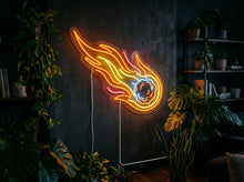 Load image into Gallery viewer, Falling asteroid neon sign, Meteor neon sign, Meteorite neon sign