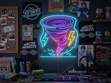 Load image into Gallery viewer, Tornado neon sign, Lightning storm neon sign, Twister neon sign, Cyclone neon sign