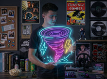 Load image into Gallery viewer, Tornado neon sign, Lightning storm neon sign, Twister neon sign, Cyclone neon sign