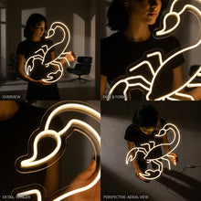 Load image into Gallery viewer, Scorpio Zodiac Neon Sign, Astrology Symbol Neon Sign, Water Sign Neon Sign