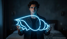 Load image into Gallery viewer, Seashell Neon Sign, Sea Shell Neon Sign, Shell Shape Neon Sign turquoise