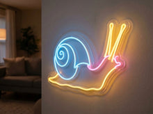 Load image into Gallery viewer, Snail Neon Sign, Cute Snail Neon Sign, Snail Shell Neon Sign