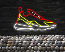 Load image into Gallery viewer, Neon sport Shoe Sign, Sneaker Neon Sign, Neon sports shoe signage, Athletic footwear neon sign, Neon sneaker logo, Running shoe neon light