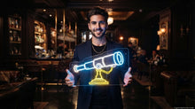 Load image into Gallery viewer, Telescope Neon Sign, Astronomy Scope Neon Sign Multicolor