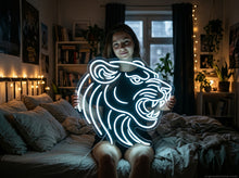 Load image into Gallery viewer, Panther head neon sign, LED Panther head neon sign, animal neon sign, animals neon sign, cat neo sign, lioness neon sign