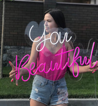 Load image into Gallery viewer, You Beautiful Neon Sign, Wedding Neon Sign Wedding Decor