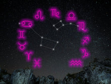 Load image into Gallery viewer, Zodiac neon sign, Astrology wall decor neon sign