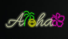 Load image into Gallery viewer, Aloha - LED Neon sign, Aloha hawaii neon sign, Man cave Aloha neon sign