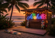 Load image into Gallery viewer, Aloha - LED Neon sign, Aloha hawaii neon sign, Man cave Aloha neon sign