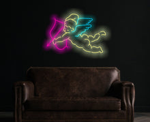 Load image into Gallery viewer, Angel of love neon sign, cupid led sign, Valentine's Day gift led