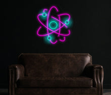 Load image into Gallery viewer, Atom - LED Neon Sign, Molecule neon sign, molecule neon light, human molecule led sign