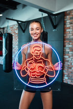 Load image into Gallery viewer, Boxer Neon Sign, Boxing Gloves Neon Sign, Fighter Gym Neon Sign, Punching Bag Neon Sign
