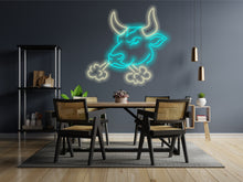 Load image into Gallery viewer, Bull Head Neon sign, Longhorn Neon Sign, Texas LongHorn Sign, Cow Neon Sign, Western Cowboy Bull neon sign, Neon Rodeo, western neon