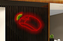 Load image into Gallery viewer, Computer mouse neon sign, Gaming mouse neon light, LED mouse sign, Computer accessories neon sign, Glowing mouse decoration