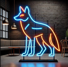Load image into Gallery viewer, Coyote neon sign, coyote neon light, coyote neon sign decor, coyote neon sign for sale, coyote neon sign custom, coyote neon sign art, coyote neon sign vintage, coyote neon sign LED, coyote neon sign bar, coyote neon sign shop