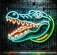 Load image into Gallery viewer, Сrocodile head neon sign, Сrocodile neon light, Сrocodile led neon, Сrocodile led light, alligator neon sign