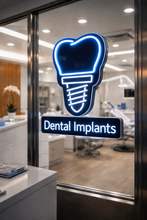 Load image into Gallery viewer, Dental Implants neon sign, Tooth Implant neon sign, Oral Surgery neon sign