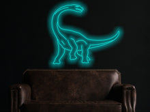 Load image into Gallery viewer, Dinosaur neon sign, Brachiosaurus neon sign, dino neon sign, animal neon sign