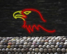 Load image into Gallery viewer, Neon Eagle, Eagle LED Sign, Neon Bald Eagle, predatory bird neon sign, eagle head neon sign, Eagle Head LED Neon Sign, Neon Bald Eagle Head