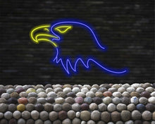 Load image into Gallery viewer, Eagle LED Sign, Neon Bald Eagle, predatory bird neon sign, eagle head neon sign, Eagle Head LED Neon Sign, Neon Bald Eagle Head Blue