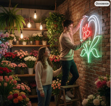 Load image into Gallery viewer, romantic neon sign, love neon sign, couple neon sign, wedding neon sign, heart neon sign