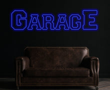 Load image into Gallery viewer, Garage neon sign, Garage led sign, Garage light up sign, Personalized garage sign for men, Garage name sign, Garage decor for men