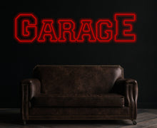 Load image into Gallery viewer, Garage neon sign, Garage led sign, Garage light up sign, Personalized garage sign for men, Garage name sign, Garage decor for men