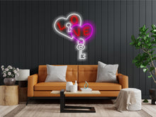 Load image into Gallery viewer, Valentines day neon sign, Neon light Happy Valentine's Day, love neon sign, heart neon sign, heart with love neon sign