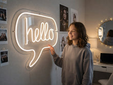Load image into Gallery viewer, Hello neon sign, hello led light sign