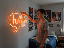 Load image into Gallery viewer, Hello neon sign, hello led light sign