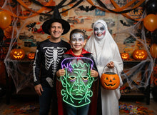 Load image into Gallery viewer, Halloween Monster Neon Sign - Creepy Gothic Wall Sign for Bar or Party and Halloween