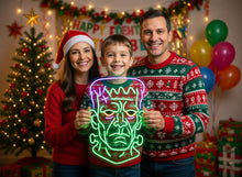 Load image into Gallery viewer, Halloween Monster Neon Sign - Creepy Gothic Wall Sign for Bar or Party and Halloween