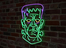 Load image into Gallery viewer, Halloween Monster Neon Sign - Creepy Gothic Wall Sign for Bar or Party and Halloween