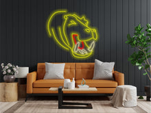 Load image into Gallery viewer, Hippopotamus neon sign, Neon hippo sign, Neon head hippo sign, Hippo neon art, Hippopotamus light sign, Custom hippo neon, Hippo LED sign