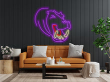 Load image into Gallery viewer, Hippopotamus neon sign, Neon hippo sign, Neon head hippo sign, Hippo neon art, Hippopotamus light sign, Custom hippo neon, Hippo LED sign