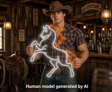 Load image into Gallery viewer, Horse Neon sign, Neon Mustang Sign, Custom Neon Horse Sign