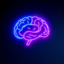 Load image into Gallery viewer, Brain Anatomy Neon Sign, Detailed Brain Neon Sign, Neurology Brain Neon Sign Multicolor